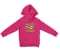 Machi Oru Quater Sollen Unisex Youth Hoodie in Heliconia Color
